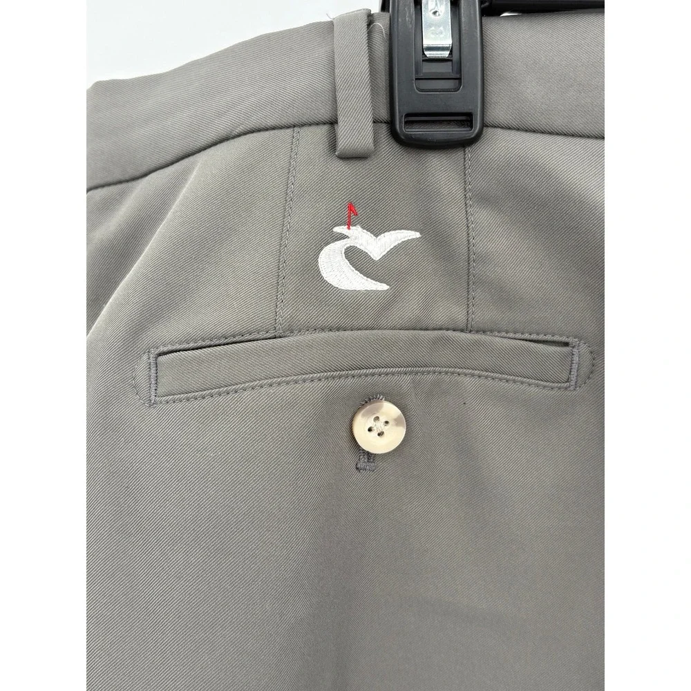 Peter Millar Crown Sport Mens Gray Performance Golf Shorts Size 40 ME0EB82
